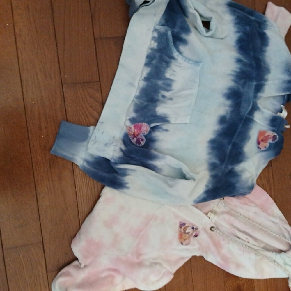 LoveShackFancy Pink and Blue women’s  sweatshirts